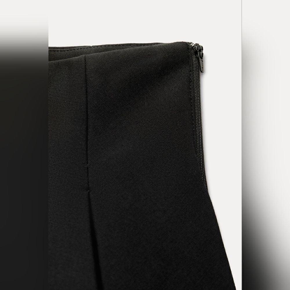 NWT Black ZARA MINI GODETS SKIRT - Picture 8 of 10